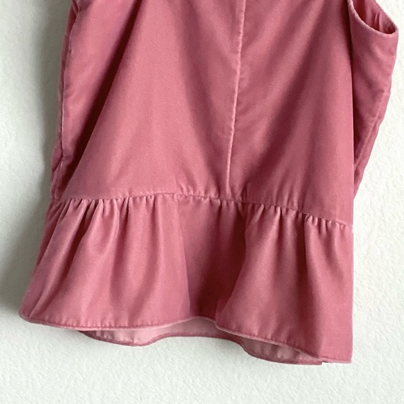 \J. Crew\ Velvet Peplum Top in Pink - Picture 10 of 12